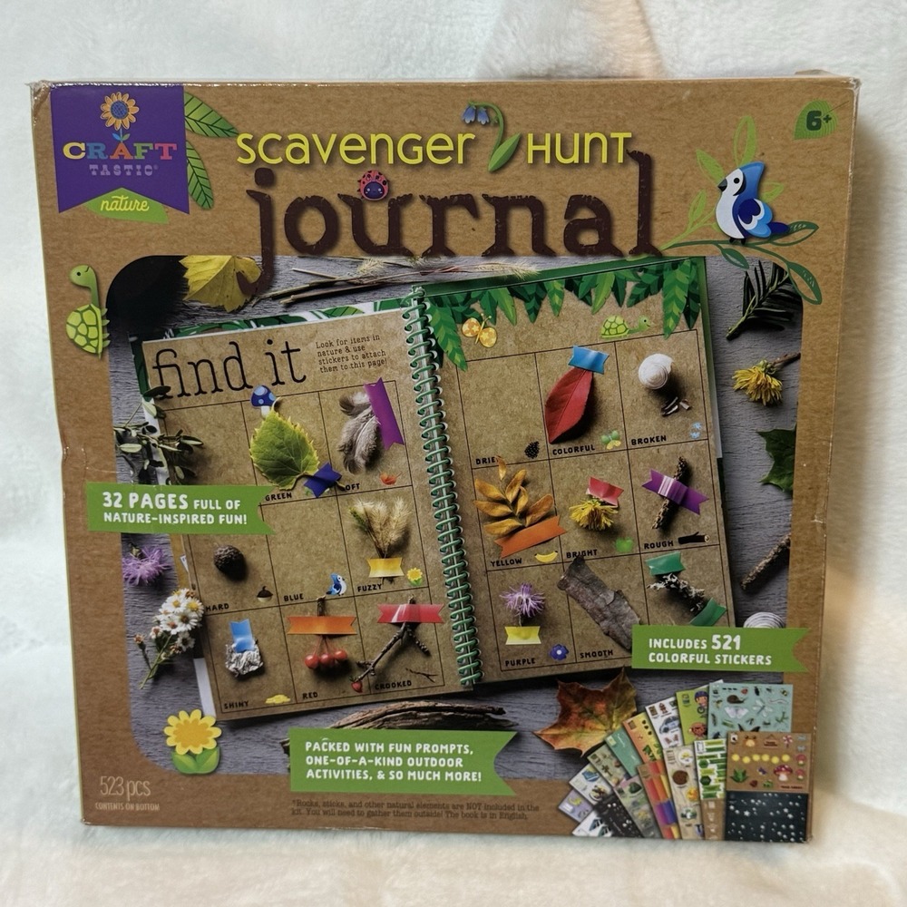 Craft-Tastic Nature‎ Scavenger Hunt Journal Stickers Outdoor Activities